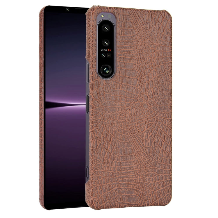 Shockproof Crocodile Texture PC + PU Case, For Sony Xperia 1 IV, For Sony Xperia 10 IV, For Sony Xperia Ace III, For Microsoft Surface Duo 2