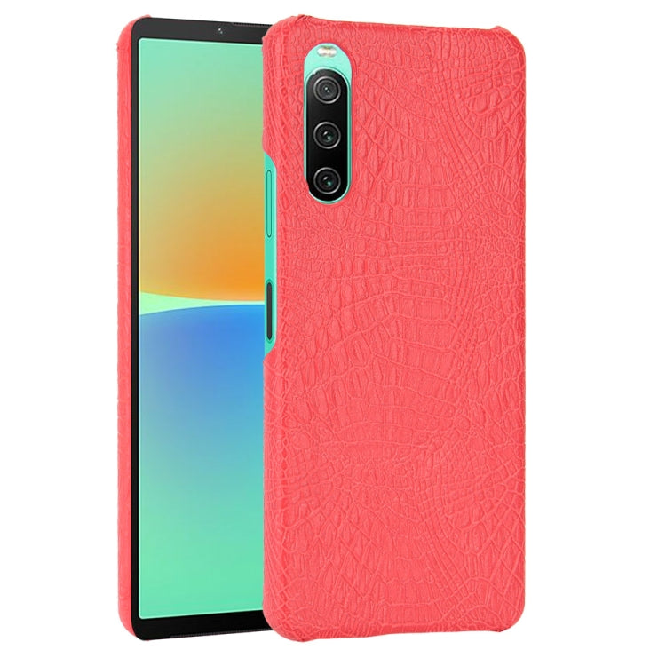 Shockproof Crocodile Texture PC + PU Case, For Sony Xperia 1 IV, For Sony Xperia 10 IV, For Sony Xperia Ace III, For Microsoft Surface Duo 2