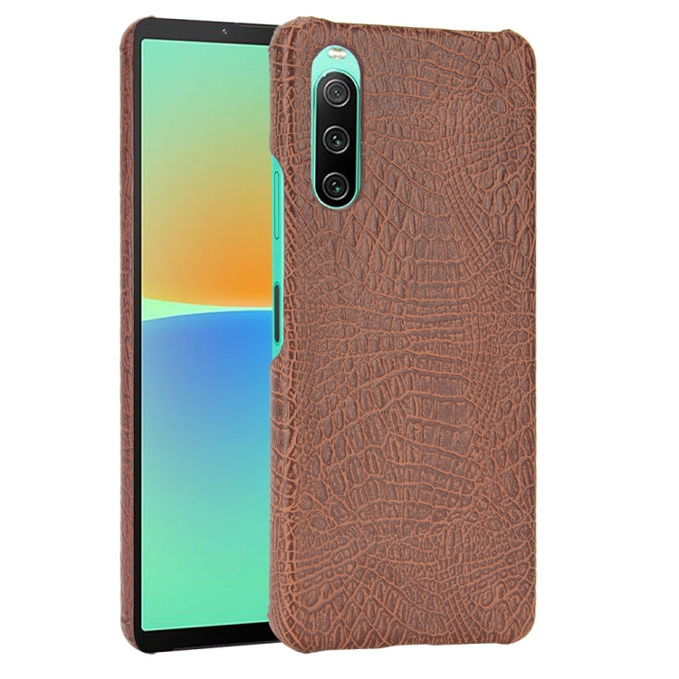 Shockproof Crocodile Texture PC + PU Case, For Sony Xperia 1 IV, For Sony Xperia 10 IV, For Sony Xperia Ace III, For Microsoft Surface Duo 2