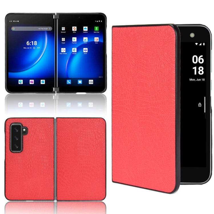 Shockproof Crocodile Texture PC + PU Case, For Sony Xperia 1 IV, For Sony Xperia 10 IV, For Sony Xperia Ace III, For Microsoft Surface Duo 2