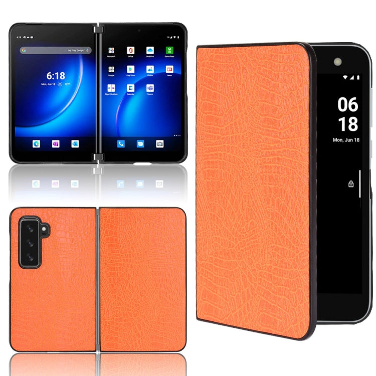 Shockproof Crocodile Texture PC + PU Case, For Sony Xperia 1 IV, For Sony Xperia 10 IV, For Sony Xperia Ace III, For Microsoft Surface Duo 2