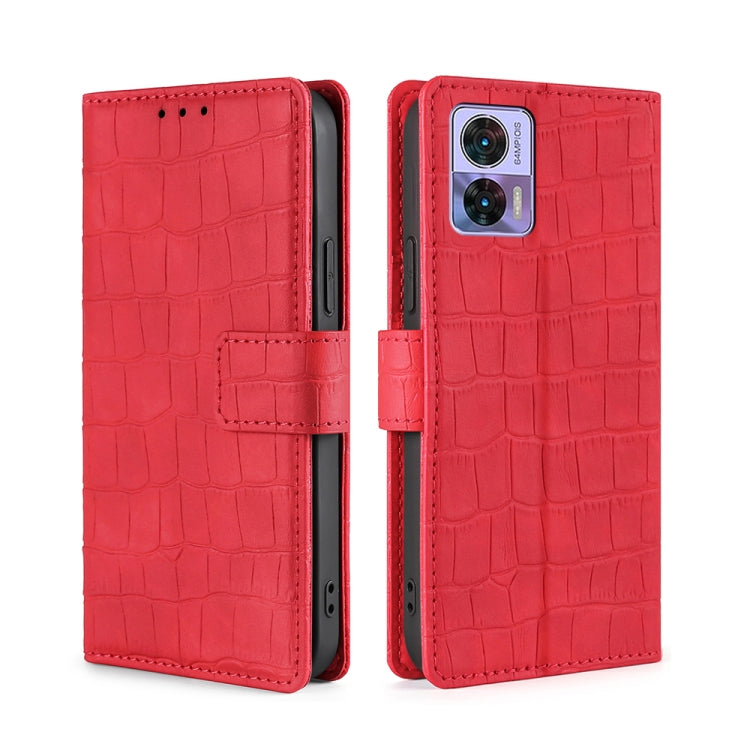 Skin Feel Crocodile Magnetic Clasp Leather Phone Case, For Motorola Edge 30 Neo, For Motorola Edge 2022, For Motorola Edge S30 Pro 5G/Edge 30 Fusion, For Motorola Edge X30 Pro 5G/Edge 30 Ultra, For Sony Xperia 5 IV, For Huawei Mate 50