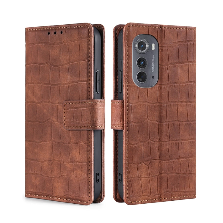 Skin Feel Crocodile Magnetic Clasp Leather Phone Case, For Motorola Edge 30 Neo, For Motorola Edge 2022, For Motorola Edge S30 Pro 5G/Edge 30 Fusion, For Motorola Edge X30 Pro 5G/Edge 30 Ultra, For Sony Xperia 5 IV, For Huawei Mate 50