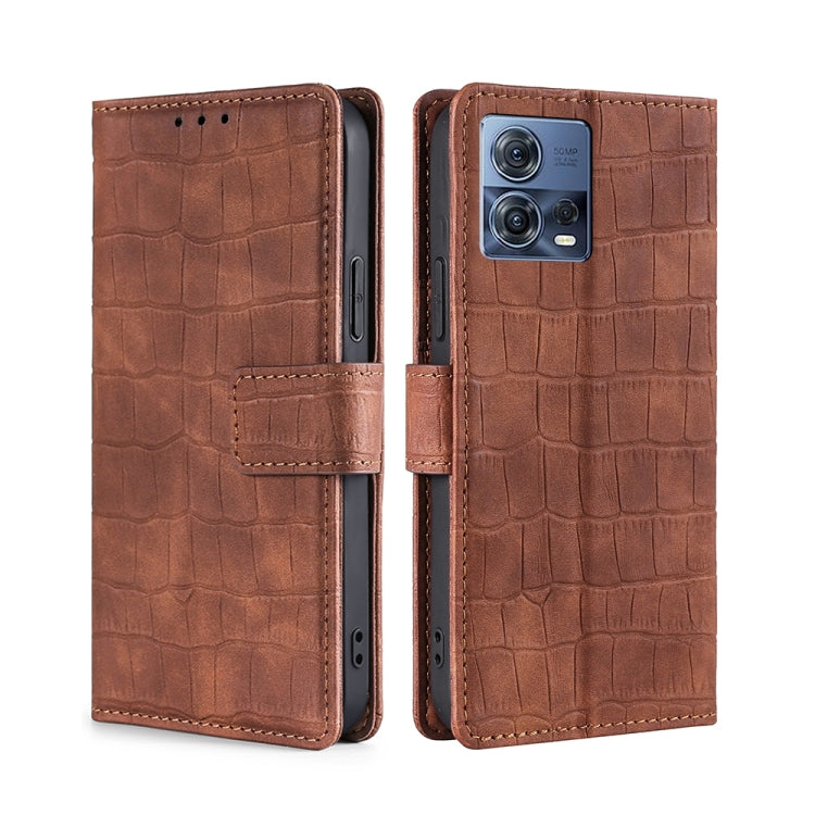 Skin Feel Crocodile Magnetic Clasp Leather Phone Case, For Motorola Edge 30 Neo, For Motorola Edge 2022, For Motorola Edge S30 Pro 5G/Edge 30 Fusion, For Motorola Edge X30 Pro 5G/Edge 30 Ultra, For Sony Xperia 5 IV, For Huawei Mate 50