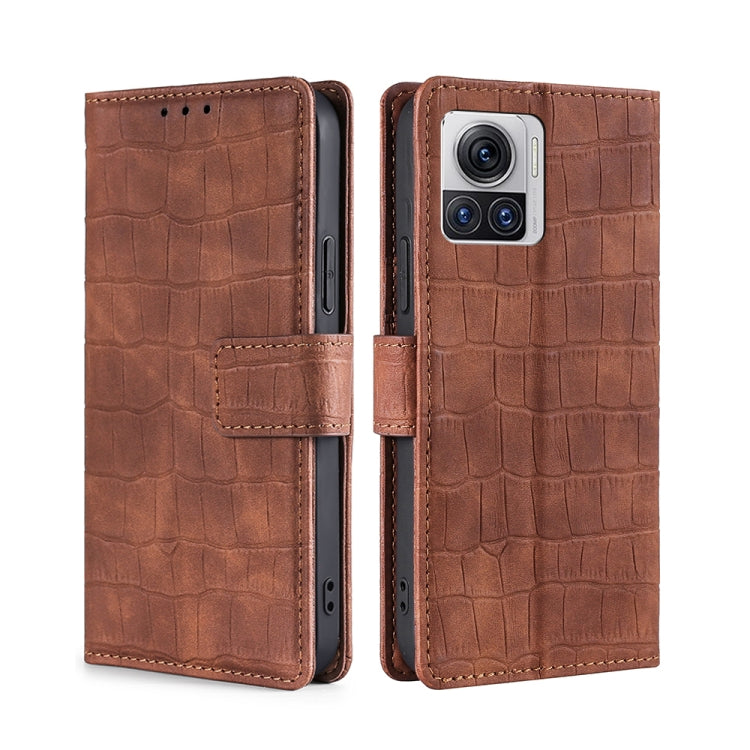 Skin Feel Crocodile Magnetic Clasp Leather Phone Case, For Motorola Edge 30 Neo, For Motorola Edge 2022, For Motorola Edge S30 Pro 5G/Edge 30 Fusion, For Motorola Edge X30 Pro 5G/Edge 30 Ultra, For Sony Xperia 5 IV, For Huawei Mate 50