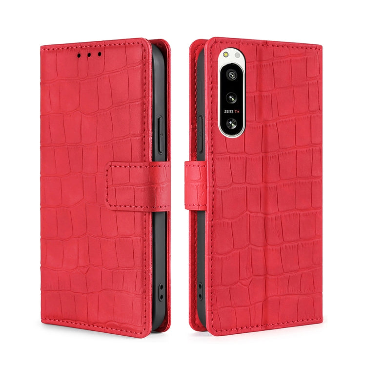 Skin Feel Crocodile Magnetic Clasp Leather Phone Case, For Motorola Edge 30 Neo, For Motorola Edge 2022, For Motorola Edge S30 Pro 5G/Edge 30 Fusion, For Motorola Edge X30 Pro 5G/Edge 30 Ultra, For Sony Xperia 5 IV, For Huawei Mate 50