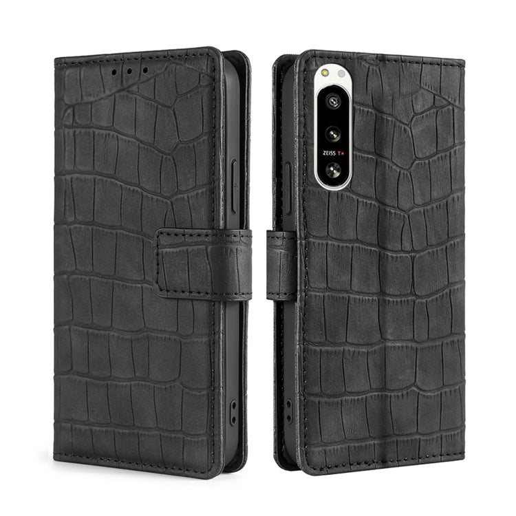 Skin Feel Crocodile Magnetic Clasp Leather Phone Case, For Motorola Edge 30 Neo, For Motorola Edge 2022, For Motorola Edge S30 Pro 5G/Edge 30 Fusion, For Motorola Edge X30 Pro 5G/Edge 30 Ultra, For Sony Xperia 5 IV, For Huawei Mate 50