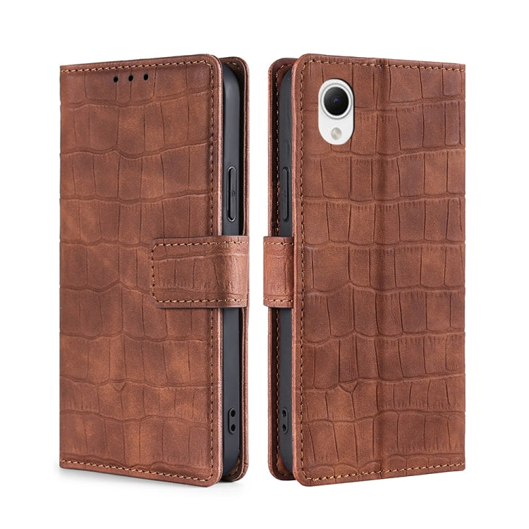 Skin Feel Crocodile Magnetic Clasp Leather Phone Case, For Motorola Edge 30 Neo, For Motorola Edge 2022, For Motorola Edge S30 Pro 5G/Edge 30 Fusion, For Motorola Edge X30 Pro 5G/Edge 30 Ultra, For Sony Xperia 5 IV, For Huawei Mate 50