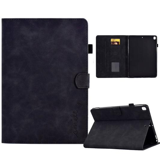 Embossed Smile Flip Tablet Leather Smart Case, For iPad 10.2 / Air 10.5 2019, For iPad Air 2022 / 2020 10.9, For iPad mini 2024 / mini 6, For iPad 9.7 2018&2017 / Air 2 / Air, For iPad mini 5/4/3/2/1