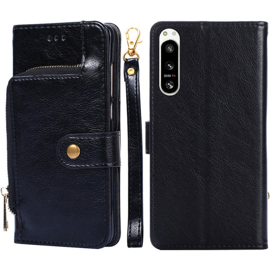 Zipper Bag Flip Leather Phone Case, For Sony Xperia 5 IV, For Samsung Galaxy A23e / A22e