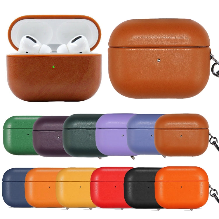 PU Leather Wireless Bluetooth Earphone Protective Case, For Apple AirPods Pro, For Apple AirPods Pro 2