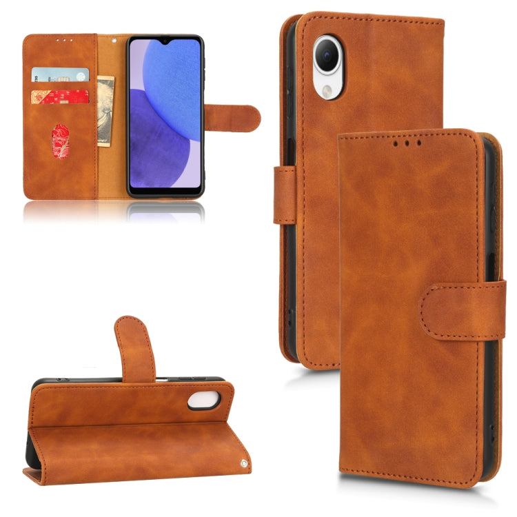 Skin Feel Magnetic Flip Leather Phone Case, For Samsung Galaxy A04 4G, For Samsung Galaxy A23e 5G / A23 5G / A23s JP Version, For Sony Xperia 5 IV, For OnePlus 10T 5G, For ZTE Blade A72 5G