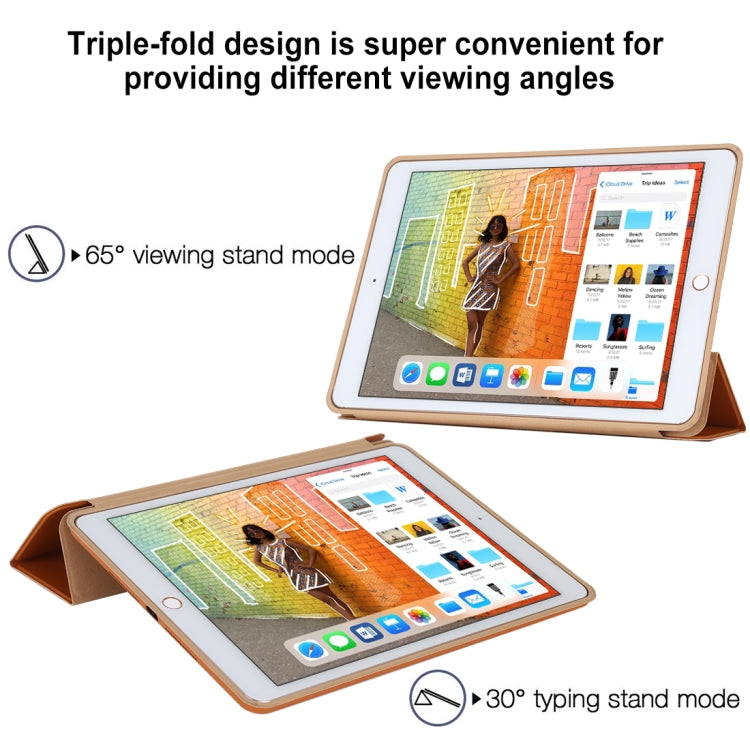 Horizontal Flip Smart Leather Case with Three-folding Holder, For iPad 10.2, For iPad Air 3 10.5 inch