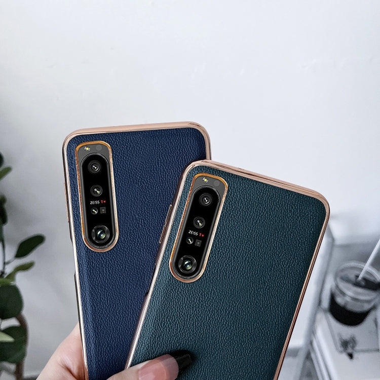 Genuine Leather Luolai Series Nano Plating Phone Case