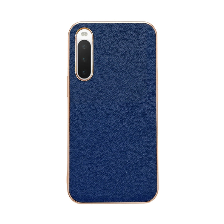 Genuine Leather Luolai Series Nano Plating Phone Case