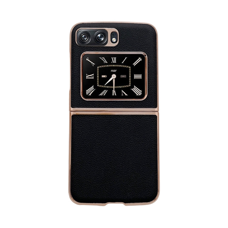 Genuine Leather Luolai Series Nano Plating Phone Case