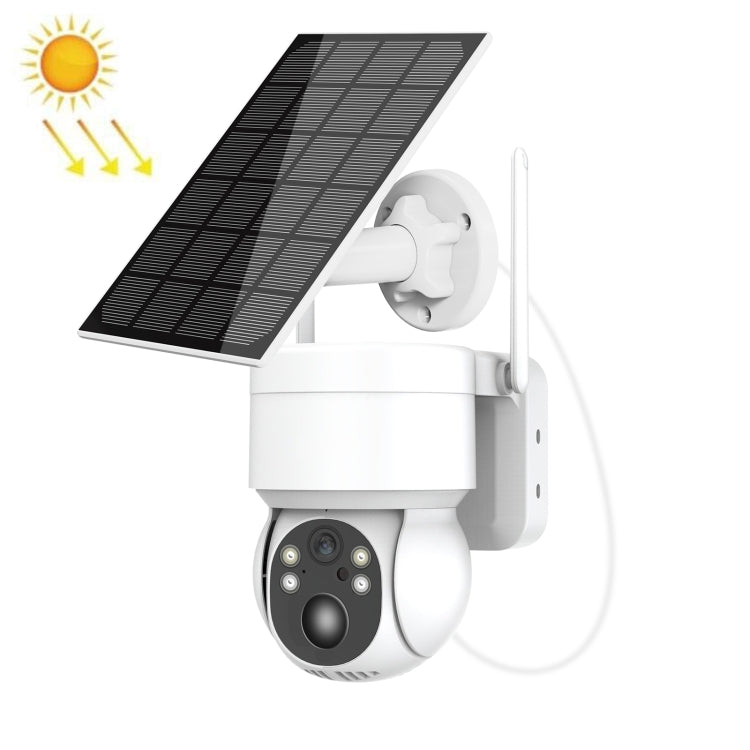 T34 2MP HD IP66 Waterproof Wireless WiFi Solar Camera, T34 White, T34 Black