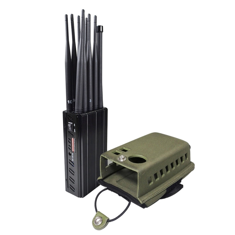 JAX-121A-10B 2G/3G/4G/WIFI/GPS/LOJACK 10 Antennas Mobile Signal Jammer, JAX-121A-10B