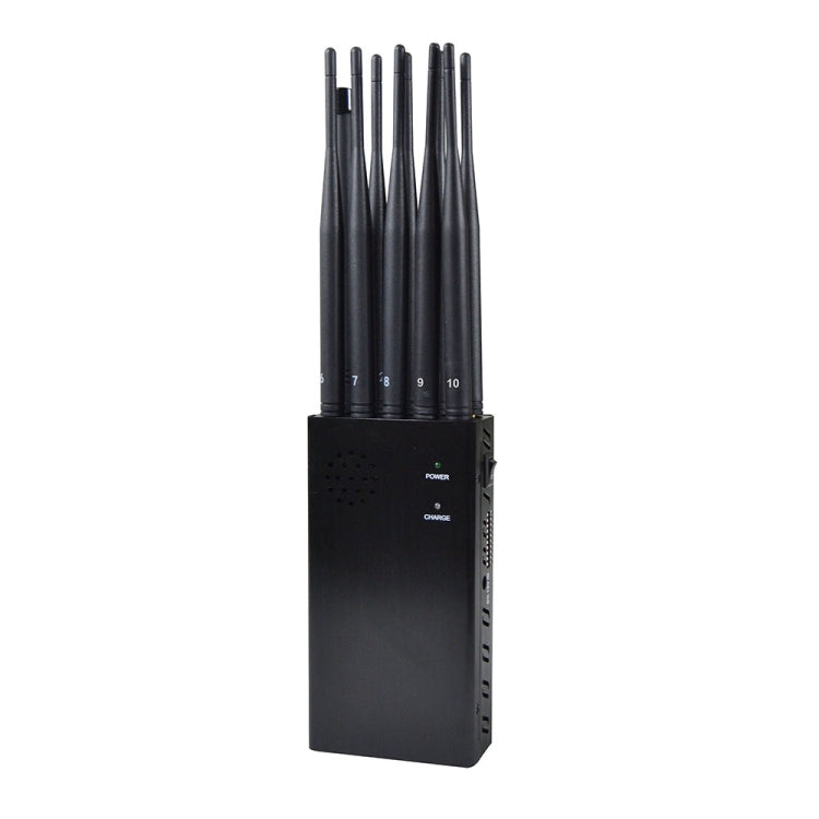 JAX-121A-10B 2G/3G/4G/WIFI/GPS/LOJACK 10 Antennas Mobile Signal Jammer, JAX-121A-10B