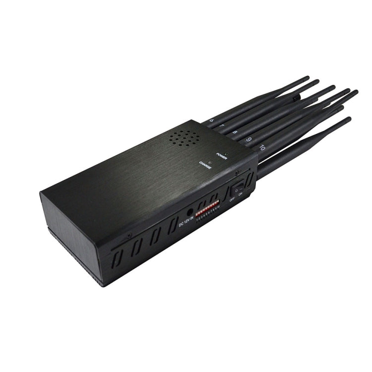 JAX-121A-10B 2G/3G/4G/WIFI/GPS/LOJACK 10 Antennas Mobile Signal Jammer, JAX-121A-10B