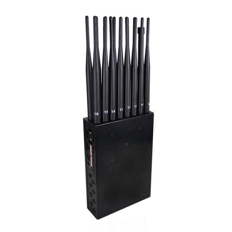 JAX-121A-16 5G/2G/3G/4G/WIFI/GPS/LOJACK 16 Antennas Mobile Signal Jammer, JAX-121A-16