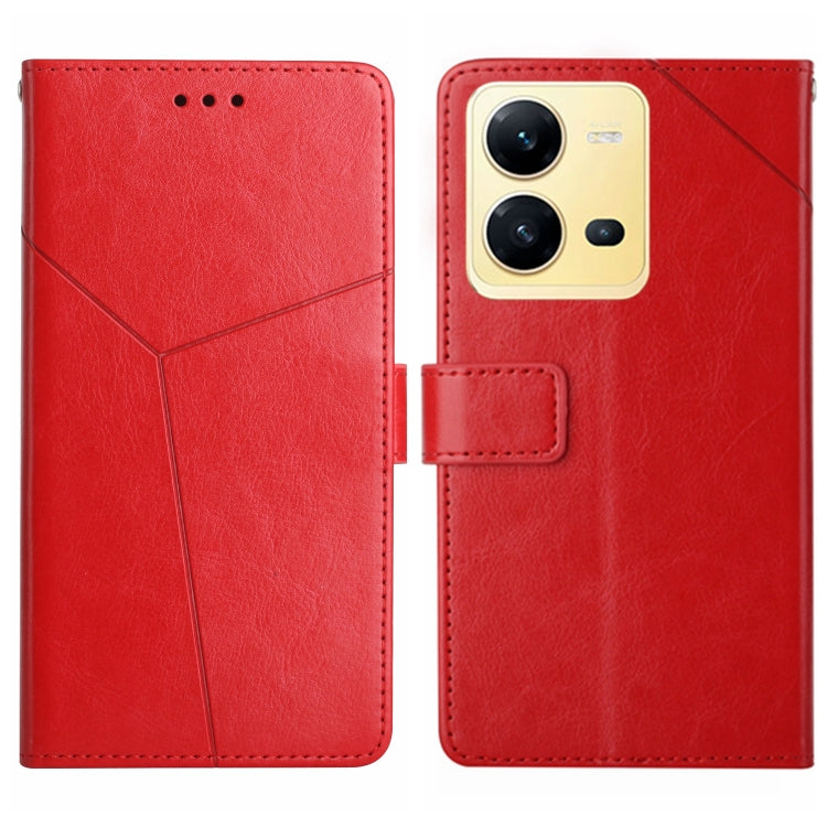 HT01 Y-shaped Pattern Flip Leather Phone Case