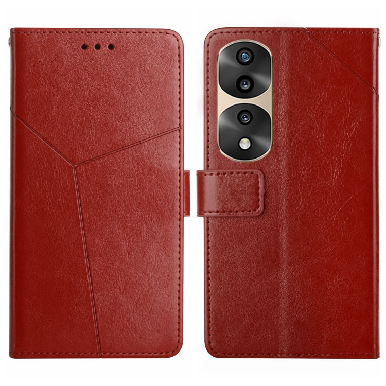 HT01 Y-shaped Pattern Flip Leather Phone Case