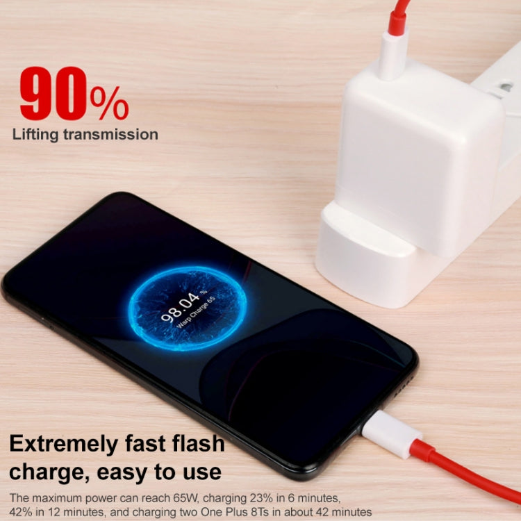 For OnePlus 9 Fast Charging Cable 65W 6A Dual Type-C Interface Charging Data Cable, Length:1m, Length:1.5m, Length:2m