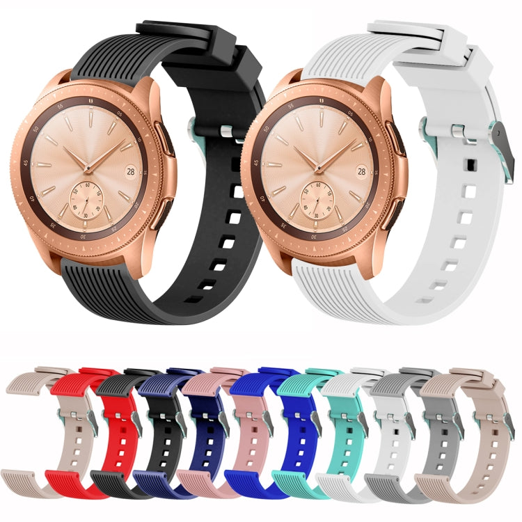 20mm Vertical Grain Silicone Watch Band, For Samsung Galaxy Watch5 40mm/44mm / Watch5 Pro