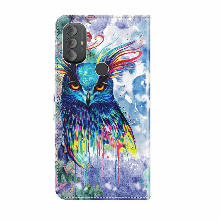 3D Painting Pattern TPU + PU Phone Case, For Motorola Moto G Power 2022, For Motorola Moto G Stylus 5G 2022, For OnePlus 10T, For Samsung Galaxy S23