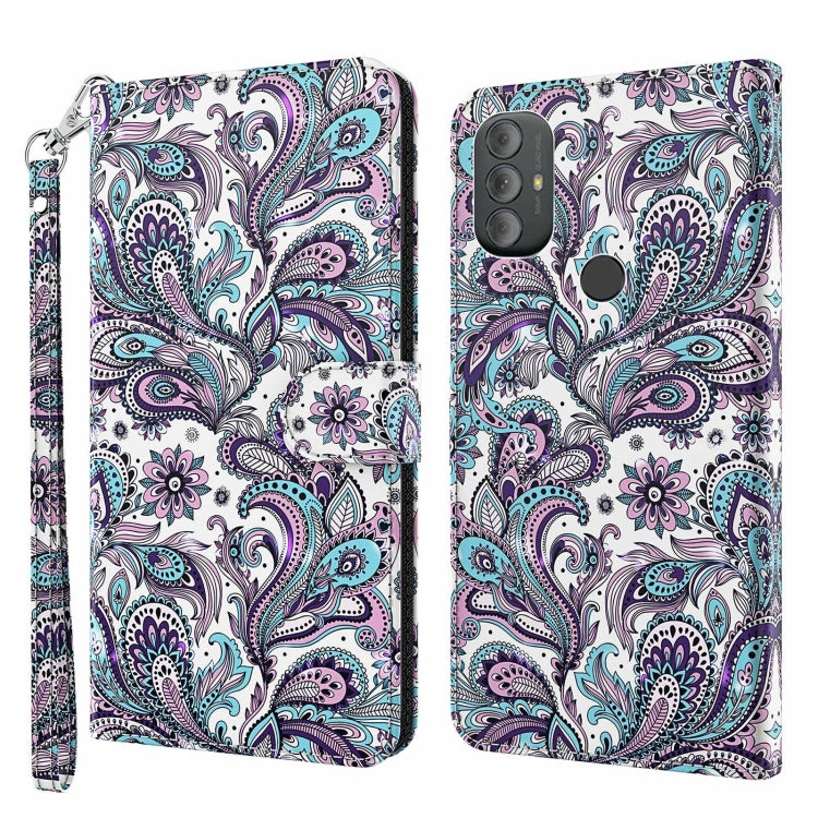 3D Painting Pattern TPU + PU Phone Case, For Motorola Moto G Power 2022, For Motorola Moto G Stylus 5G 2022, For OnePlus 10T, For Samsung Galaxy S23