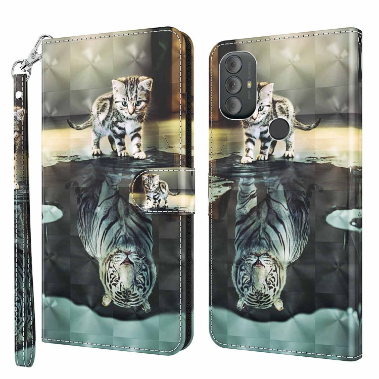 3D Painting Pattern TPU + PU Phone Case, For Motorola Moto G Power 2022, For Motorola Moto G Stylus 5G 2022, For OnePlus 10T, For Samsung Galaxy S23