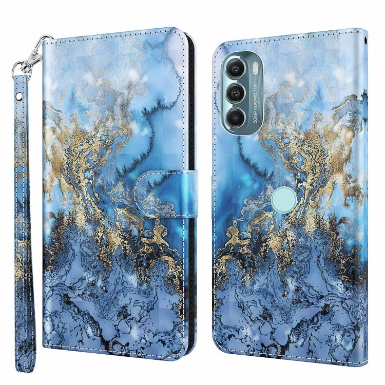 3D Painting Pattern TPU + PU Phone Case, For Motorola Moto G Power 2022, For Motorola Moto G Stylus 5G 2022, For OnePlus 10T, For Samsung Galaxy S23