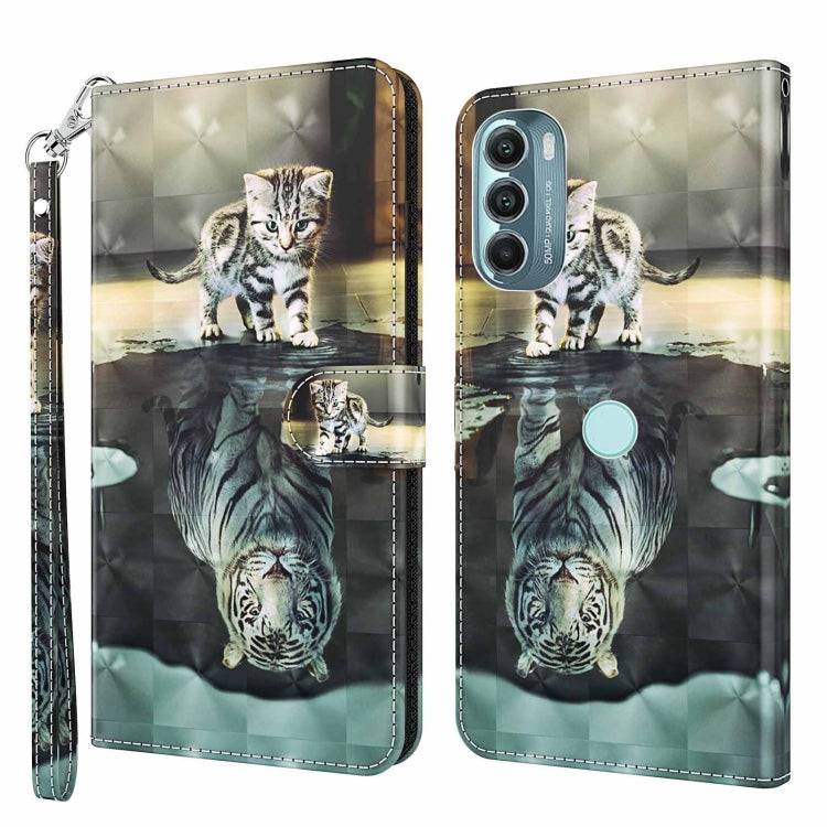 3D Painting Pattern TPU + PU Phone Case, For Motorola Moto G Power 2022, For Motorola Moto G Stylus 5G 2022, For OnePlus 10T, For Samsung Galaxy S23