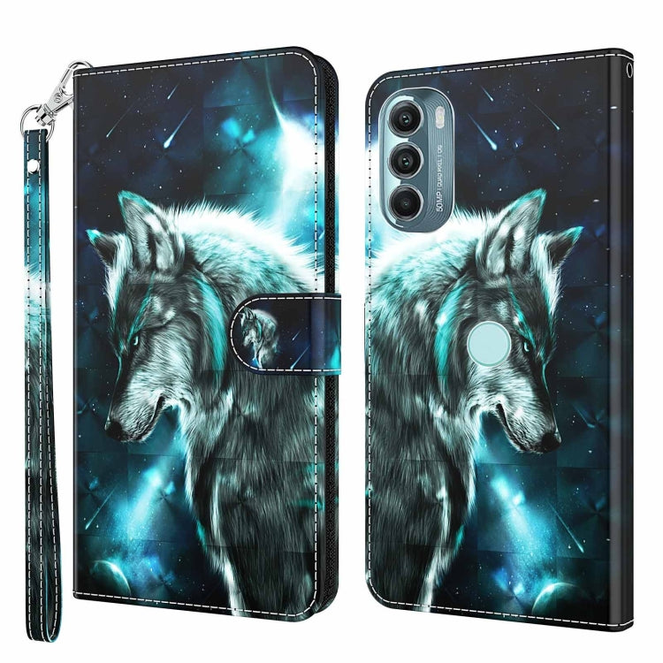 3D Painting Pattern TPU + PU Phone Case, For Motorola Moto G Power 2022, For Motorola Moto G Stylus 5G 2022, For OnePlus 10T, For Samsung Galaxy S23