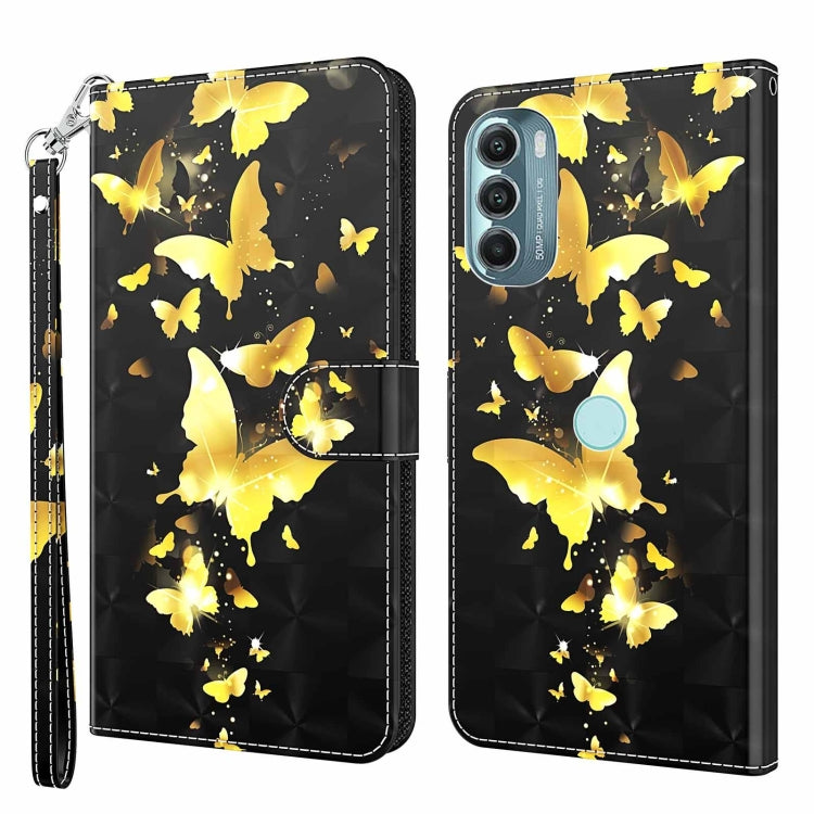 3D Painting Pattern TPU + PU Phone Case, For Motorola Moto G Power 2022, For Motorola Moto G Stylus 5G 2022, For OnePlus 10T, For Samsung Galaxy S23