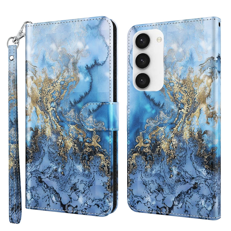 3D Painting Pattern TPU + PU Phone Case, For Motorola Moto G Power 2022, For Motorola Moto G Stylus 5G 2022, For OnePlus 10T, For Samsung Galaxy S23