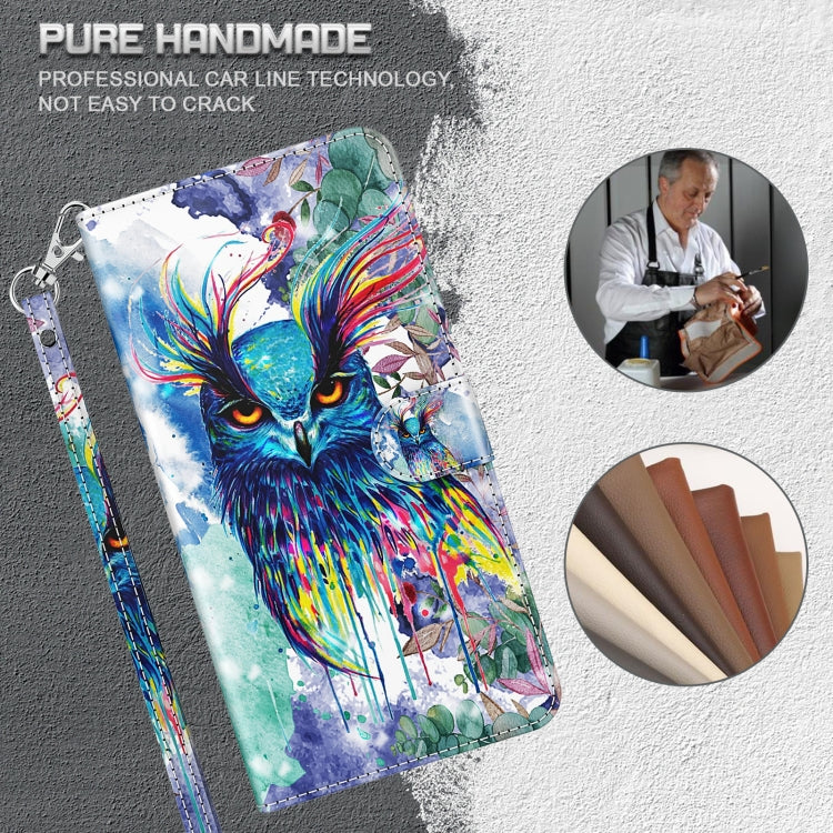 3D Painting Pattern TPU + PU Phone Case, For Samsung Galaxy S23+ 5G, For Samsung Galaxy S23 ultra 5G