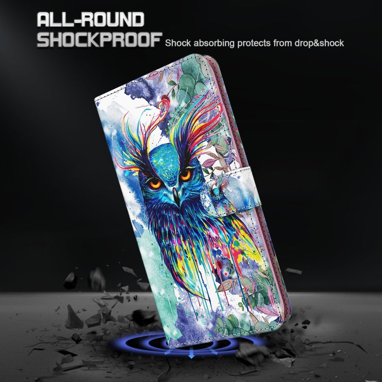 3D Painting Pattern TPU + PU Phone Case, For Samsung Galaxy S23+ 5G, For Samsung Galaxy S23 ultra 5G