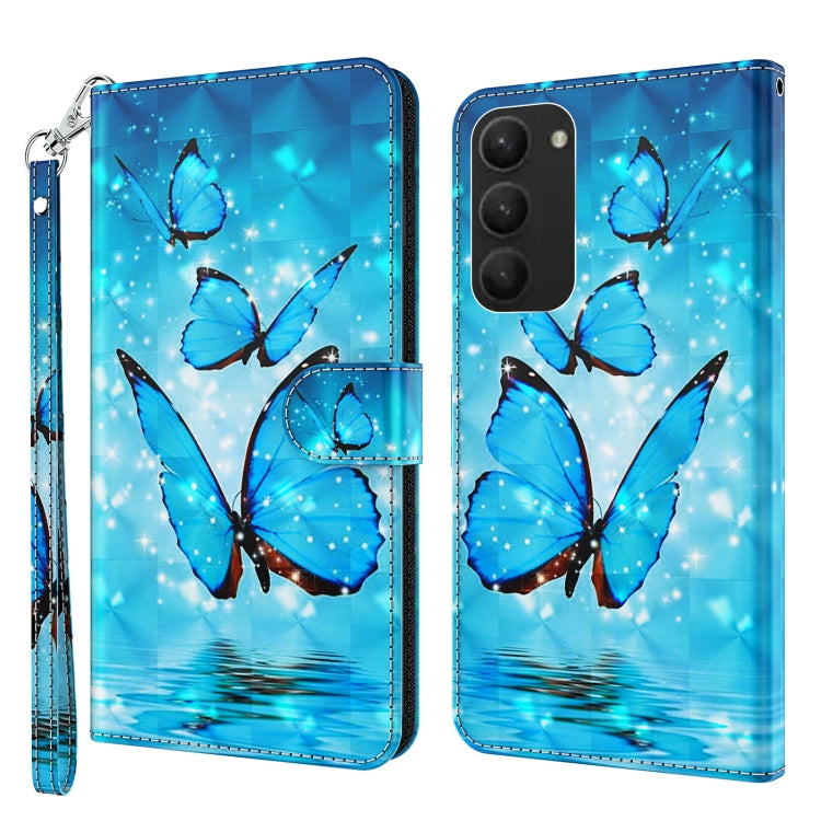 3D Painting Pattern TPU + PU Phone Case, For Samsung Galaxy S23+ 5G, For Samsung Galaxy S23 ultra 5G