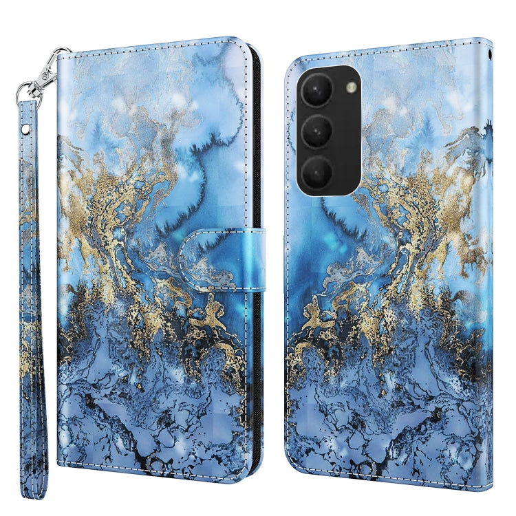 3D Painting Pattern TPU + PU Phone Case, For Samsung Galaxy S23+ 5G, For Samsung Galaxy S23 ultra 5G