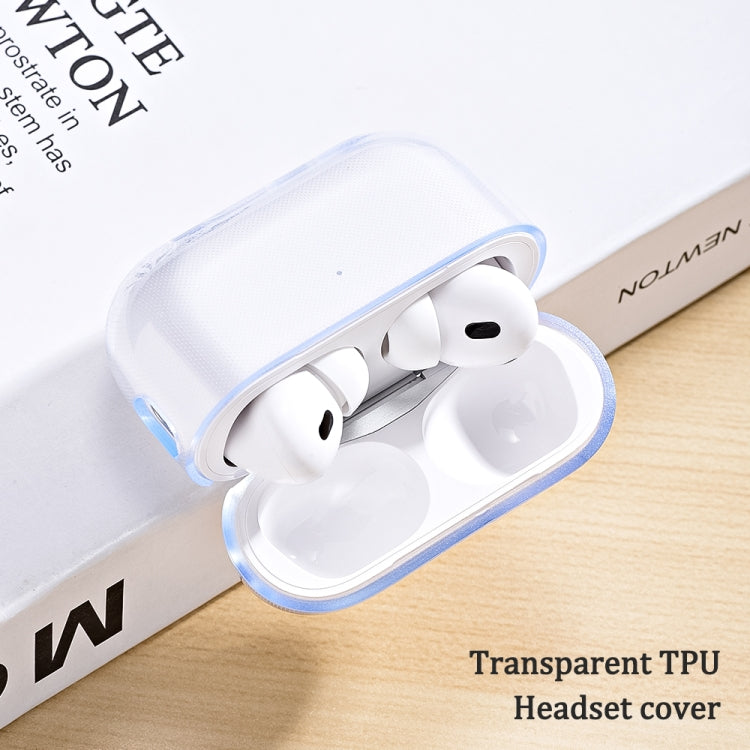 For AirPods Pro 2 Earphone Transparent TPU Protective Case, TPU