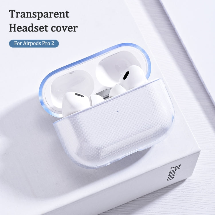 For AirPods Pro 2 Earphone Transparent TPU Protective Case, TPU