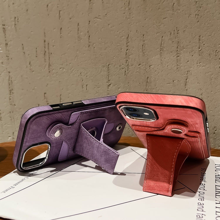 Side Leather Rotation Card Holder Phone Case, For iPhone 11