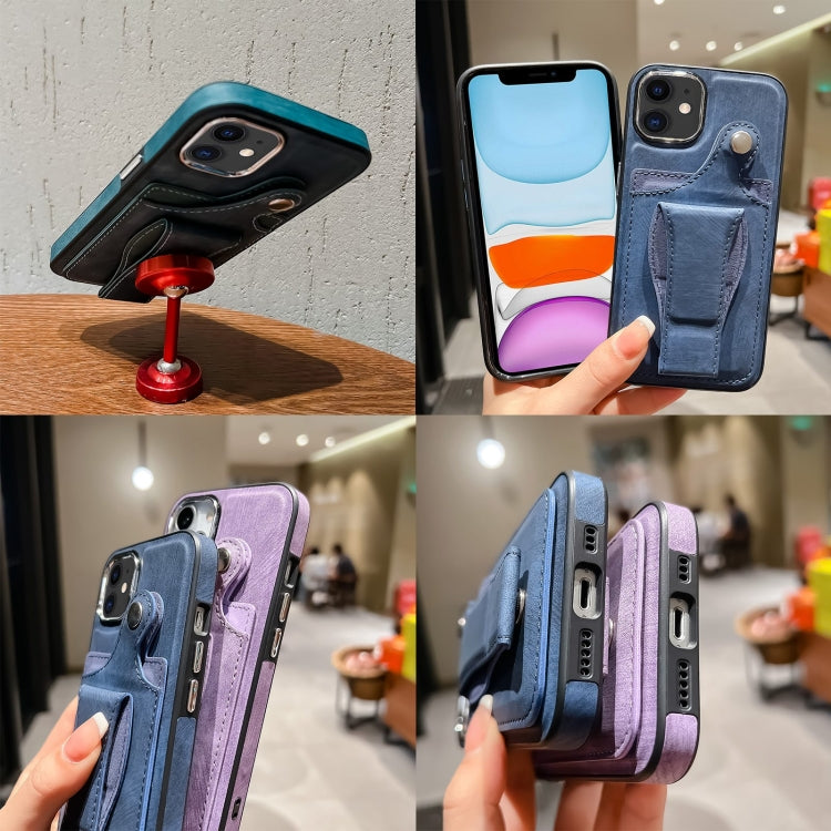Side Leather Rotation Card Holder Phone Case, For iPhone 11