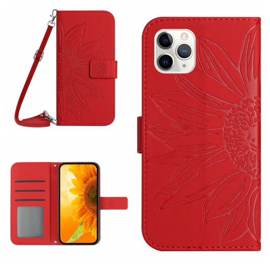 Skin Feel Sun Flower Pattern Flip Leather Phone Case, For iPhone 11 Pro Max, For iPhone 12 mini