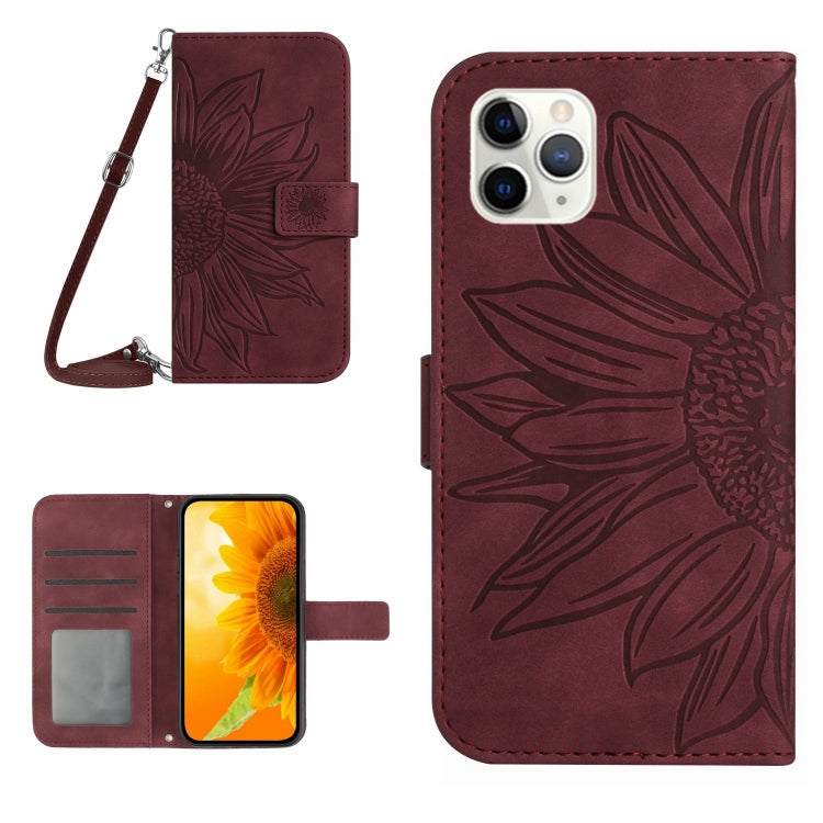 Skin Feel Sun Flower Pattern Flip Leather Phone Case, For iPhone 11 Pro Max, For iPhone 12 mini