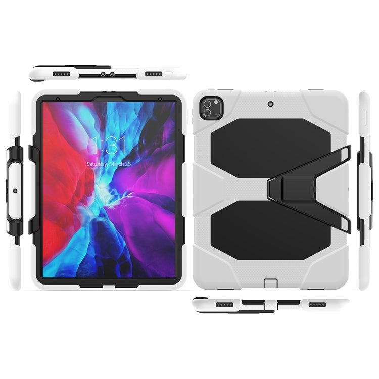 For iPad Pro 12.9 inch (2020) Shockproof Colorful Silicon + PC Protective Case with Holder & Shoulder Strap & Hand Strap & Pen Slot, For iPad Pro 12.9 inch (2020)