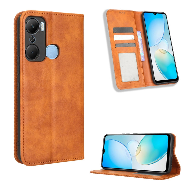 Magnetic Buckle Retro Texture Leather Phone Case, For Infinix Hot 12 Pro X668C, For Infinix Note 12 5G / Note 12 Pro 5G, For Google Pixel 7 Pro 5G, For Google Pixel 7 5G, For Xiaomi Redmi A1, For Huawei Mate 50 Pro, For Huawei Mate 50, For Cubot Pocket