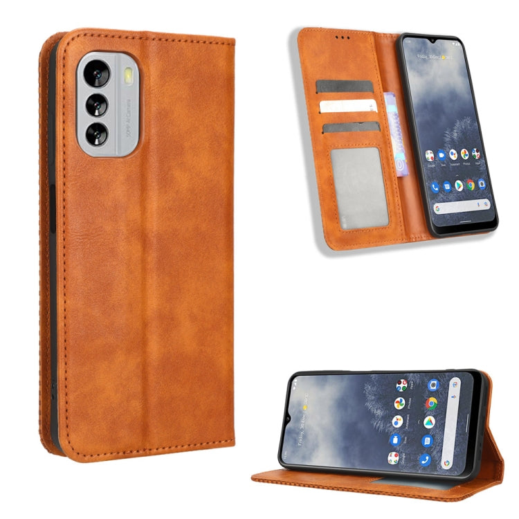 Magnetic Buckle Retro Texture Leather Phone Case, For Blackview BV7100, For Blackview OSCAL C80, For Nokia G60 5G, For Nokia G100, For Nokia G400, For Oukitel C31, For Oukitel WP19, For Honor 70 5G